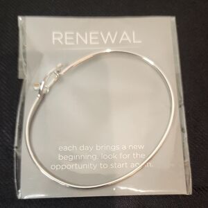 Origami Owl Silver Renewal Hoop Bangle Bracelet